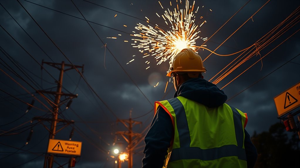 ensure safe power restoration