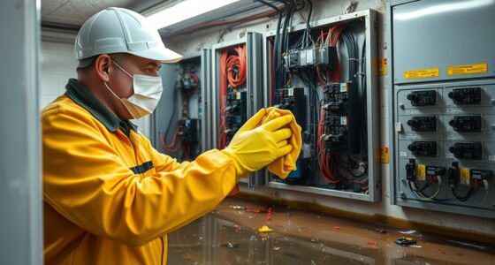 flooded electrical panel cleanup