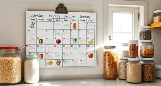 food storage schedule planner