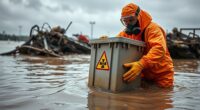 managing toxic flood debris