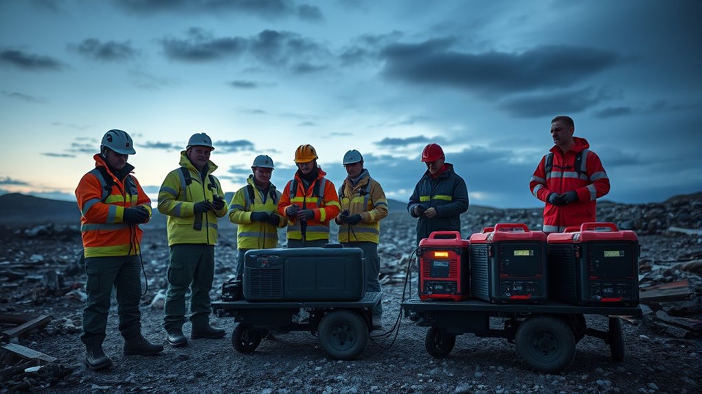 portable solar and backup generators