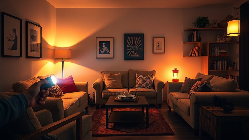 safe indoor lighting use