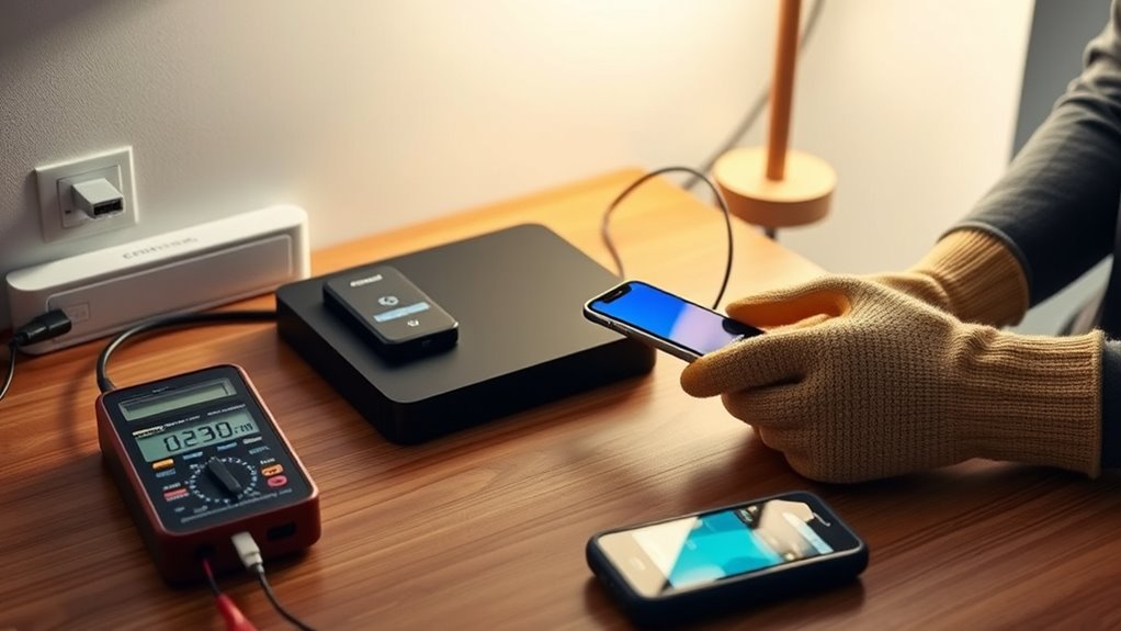 safe portable battery charging