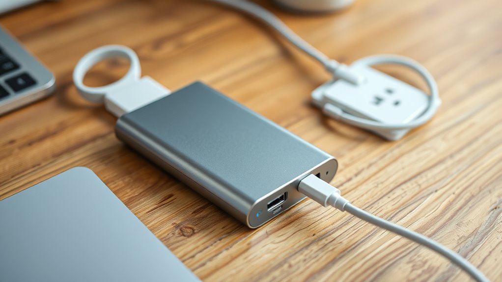 safe portable battery charging