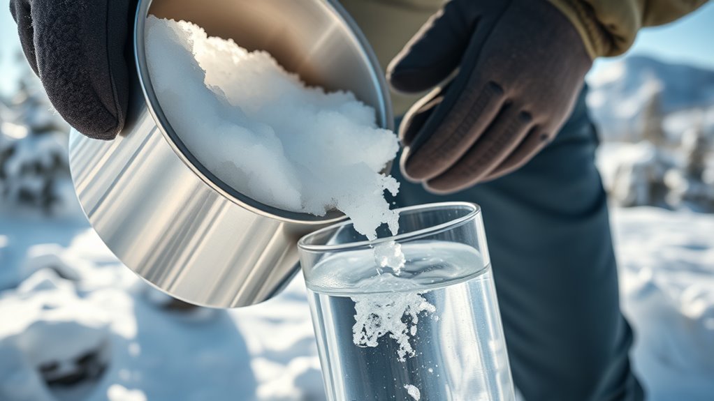 safe snowmelt water purification techniques