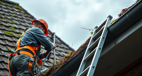 safe storm gutter cleaning