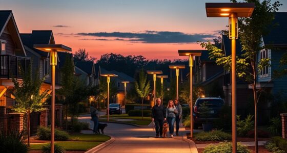 solar powered neighborhood lighting