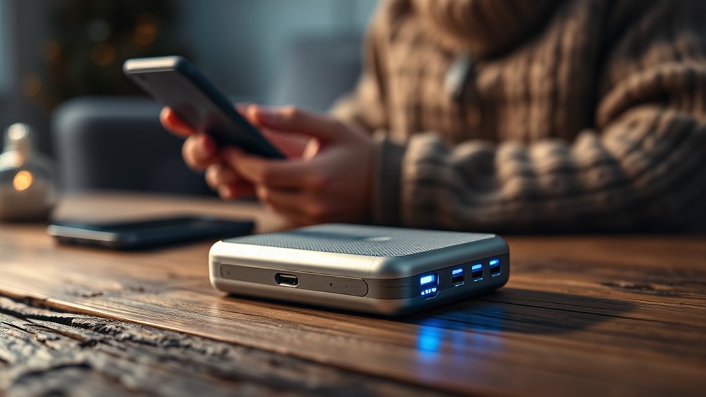 solar powered portable battery management