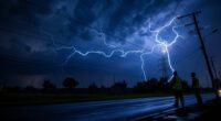 storm electrical arc hazards