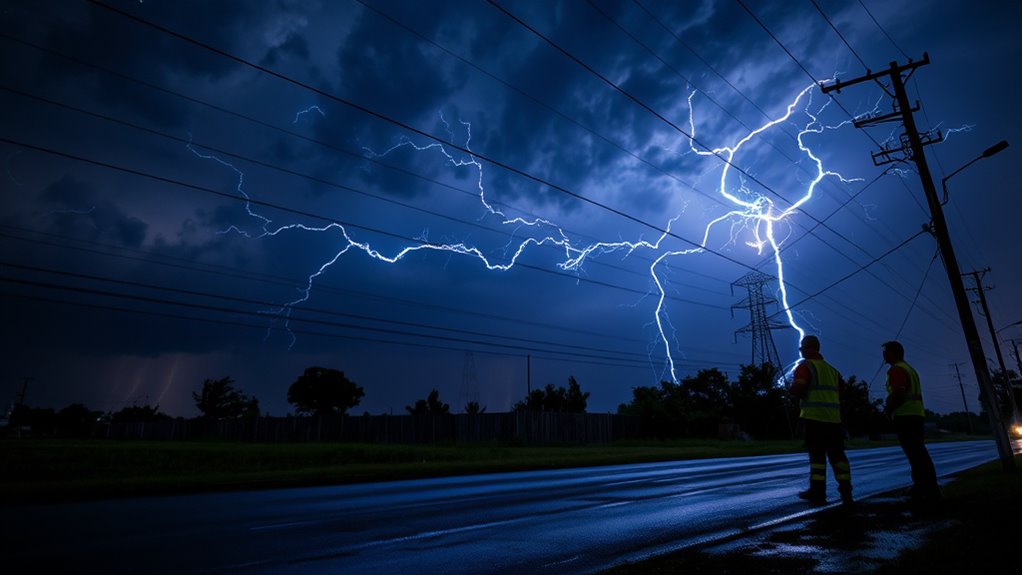 storm electrical arc hazards