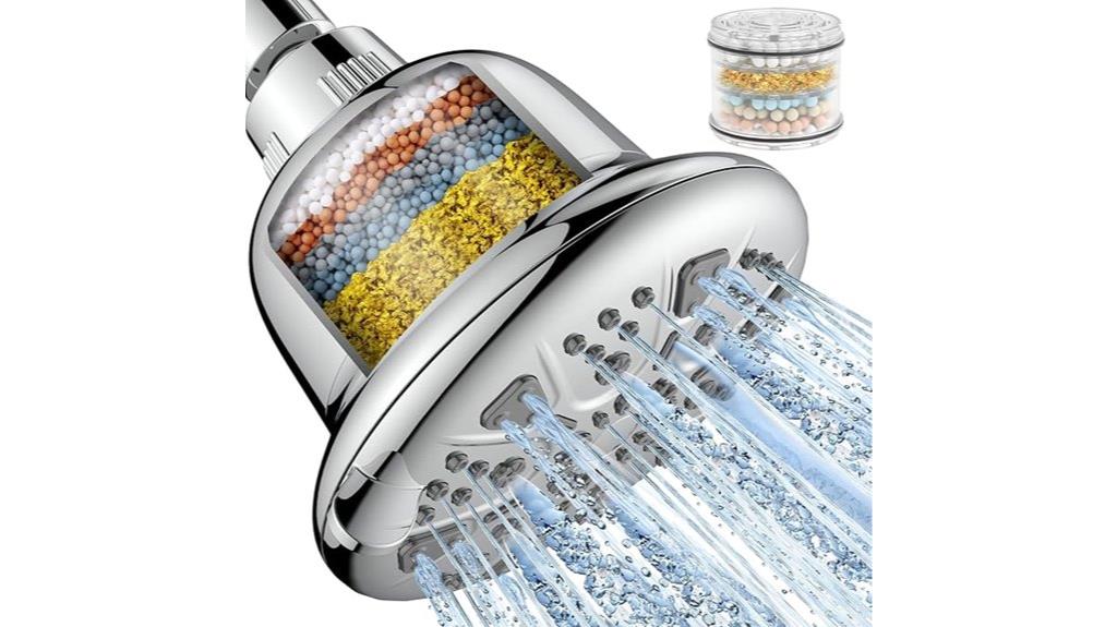 adjustable seven setting shower head