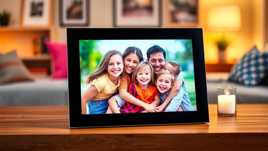 digital photo frames with email upload