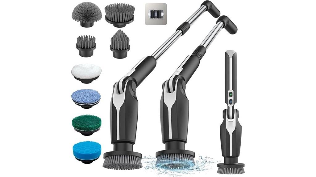 electric scrubber with brushes