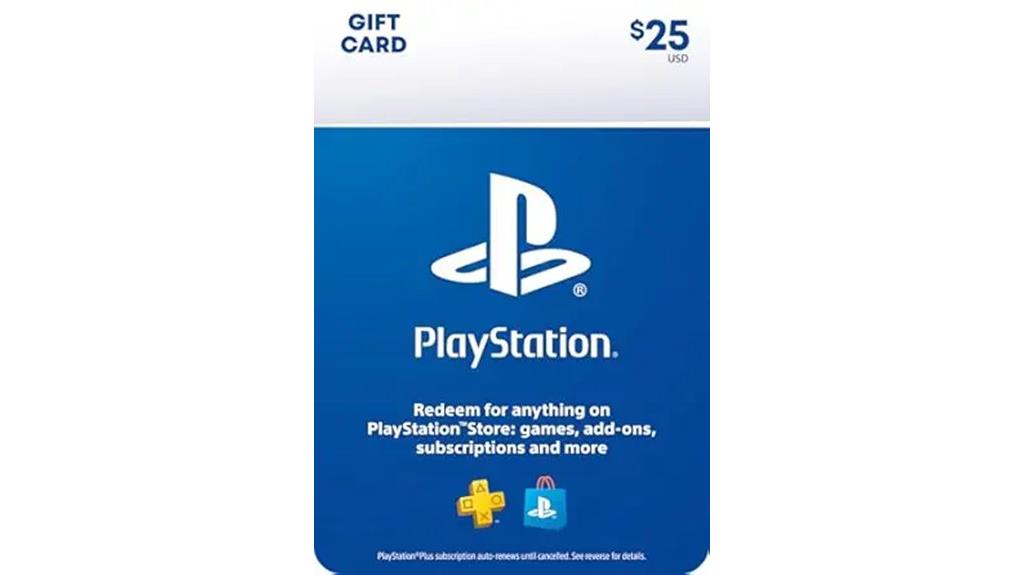 physical 25 playstation card