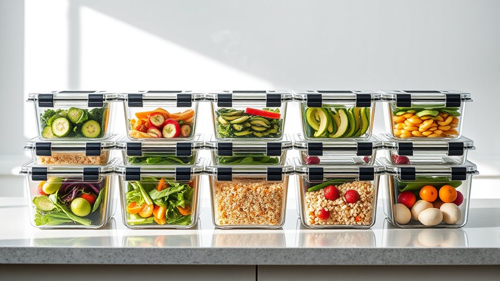 top glass containers selection