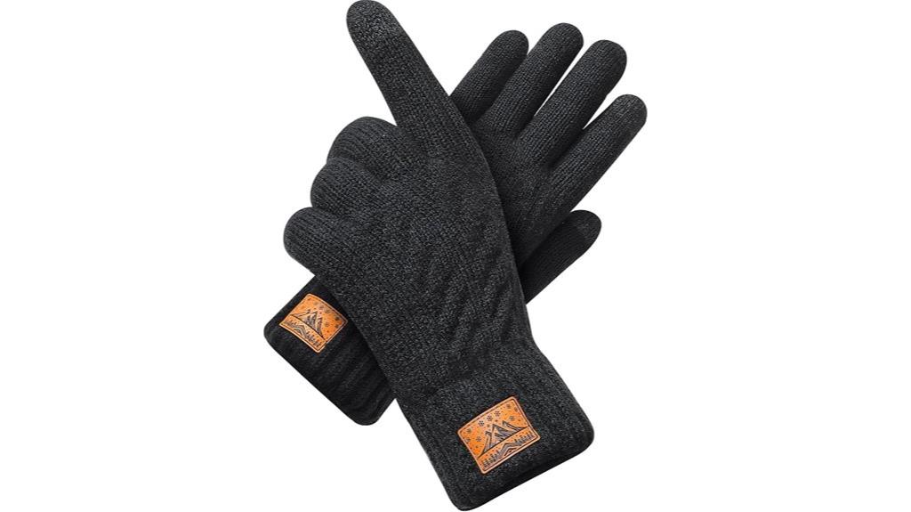 touchscreen warm winter gloves