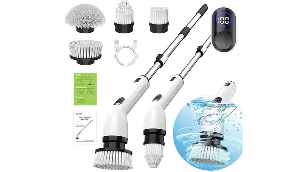 waterproof electric spin scrubber