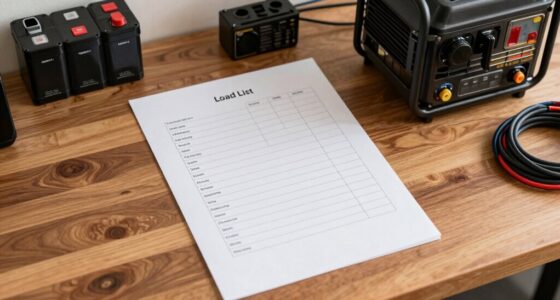 backup power load list