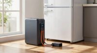 battery powered refrigerator setup