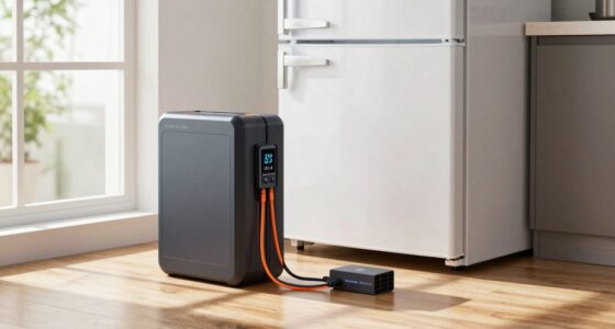 battery powered refrigerator setup