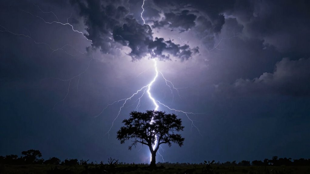 charge separation causes lightning