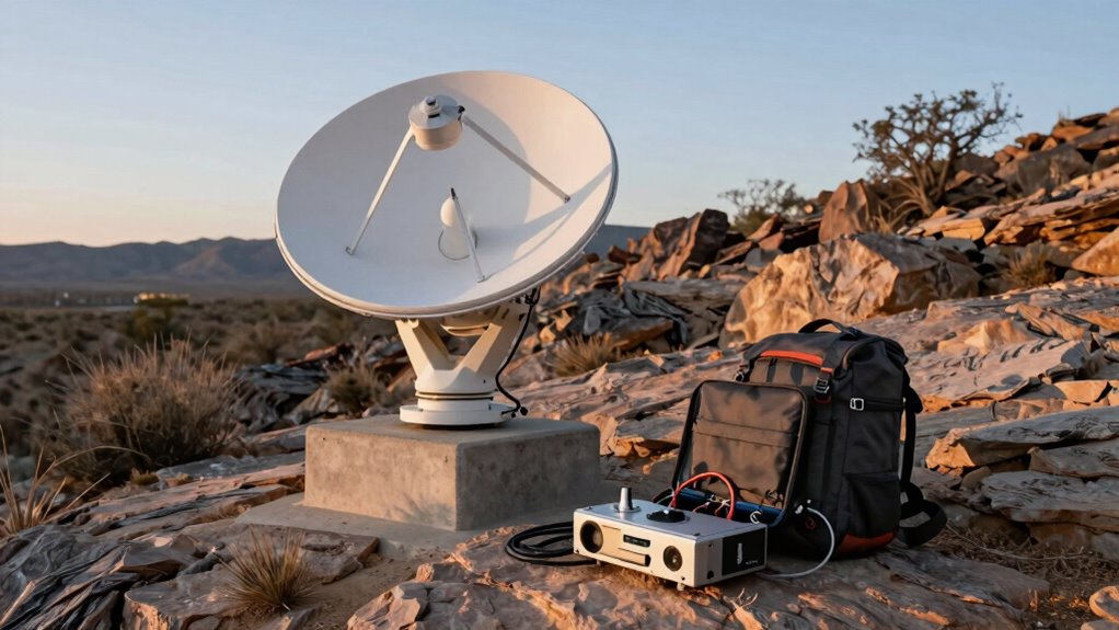 fixed versus portable satellite