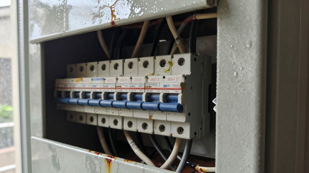 inspect for water and damage