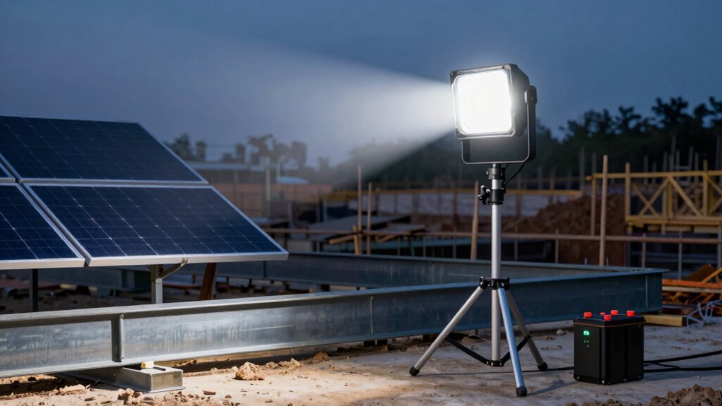 key construction floodlight features