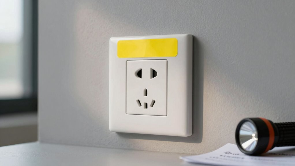 label critical backup outlets