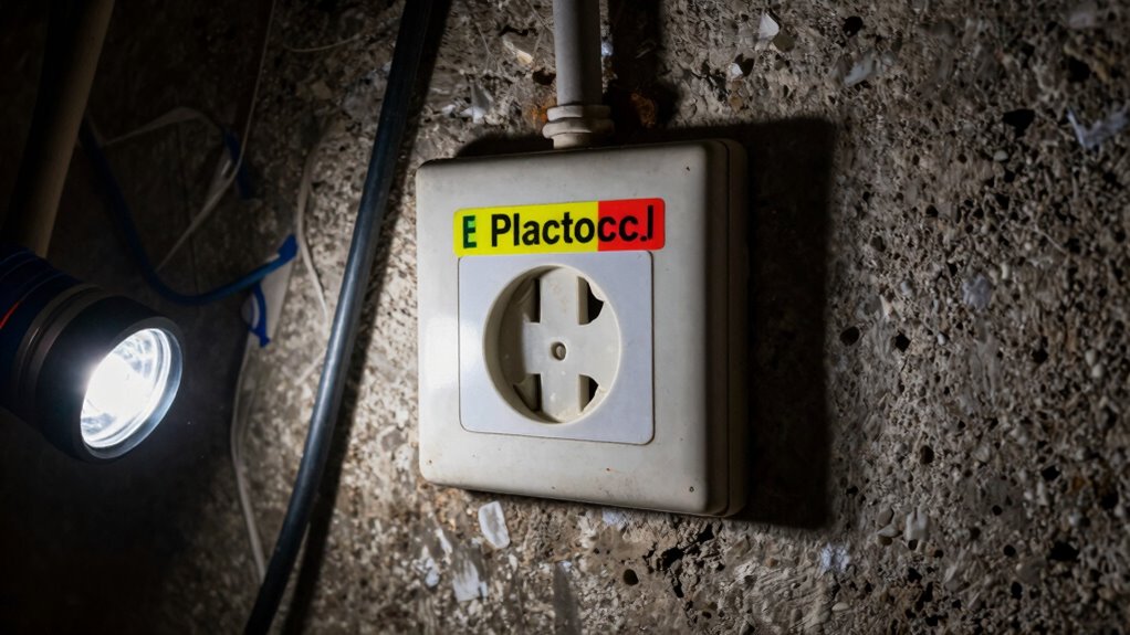 label critical outdoor outlets