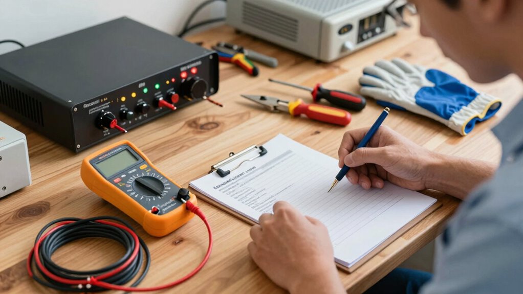 maintain accurate testing records