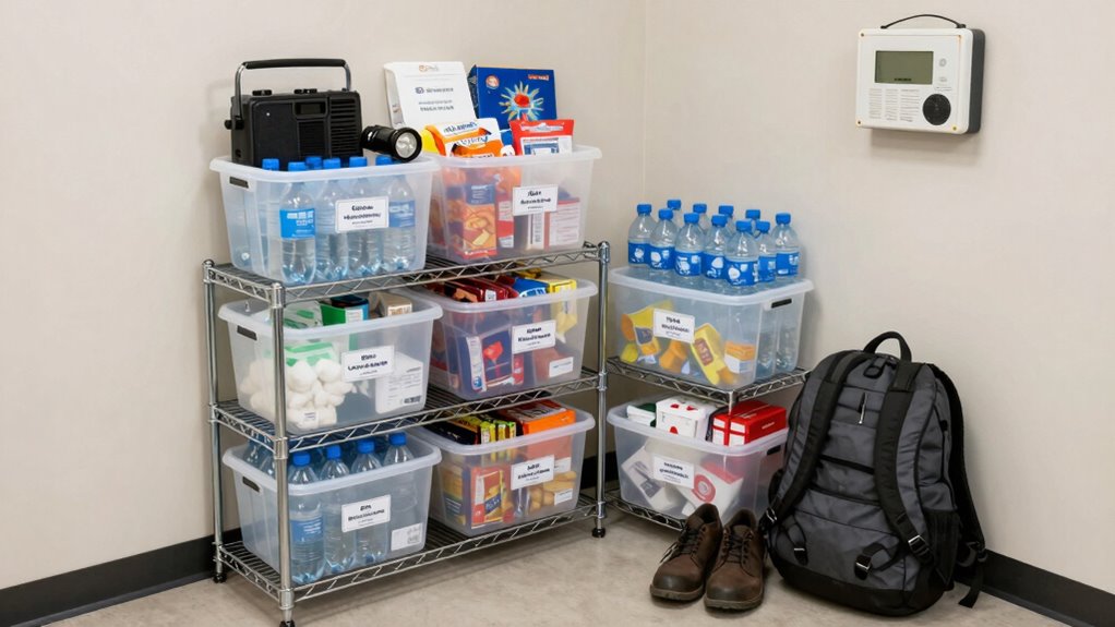 organize supplies for quick access