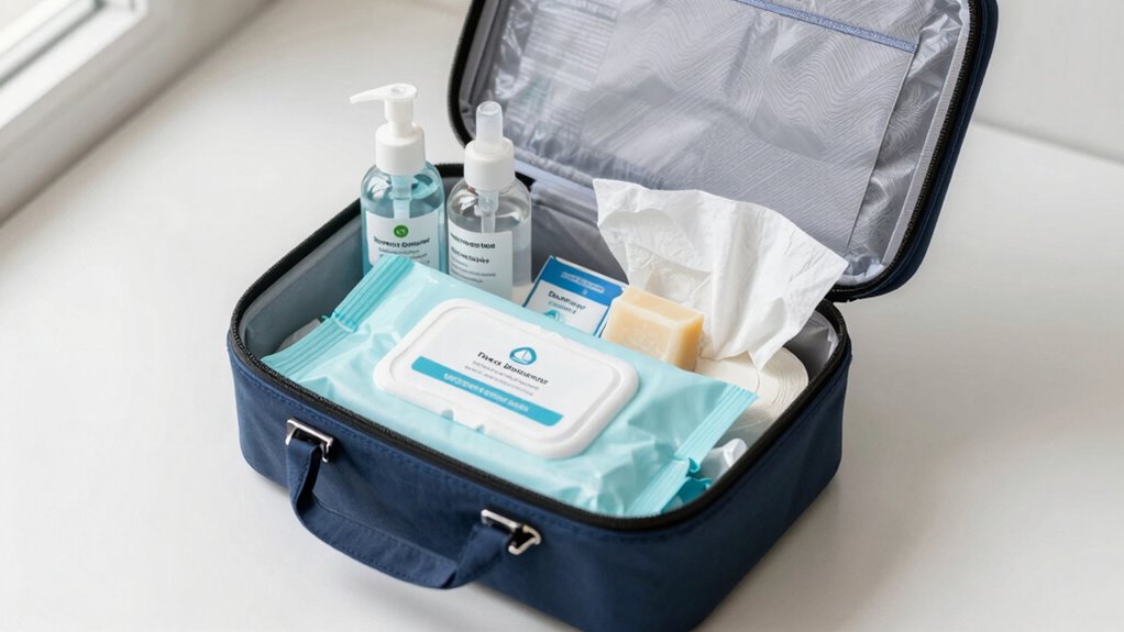 pack essentials in waterproof containers