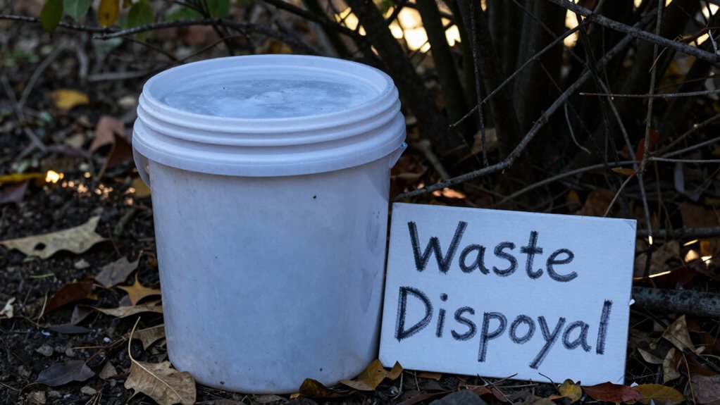 proper waste disposal during outages