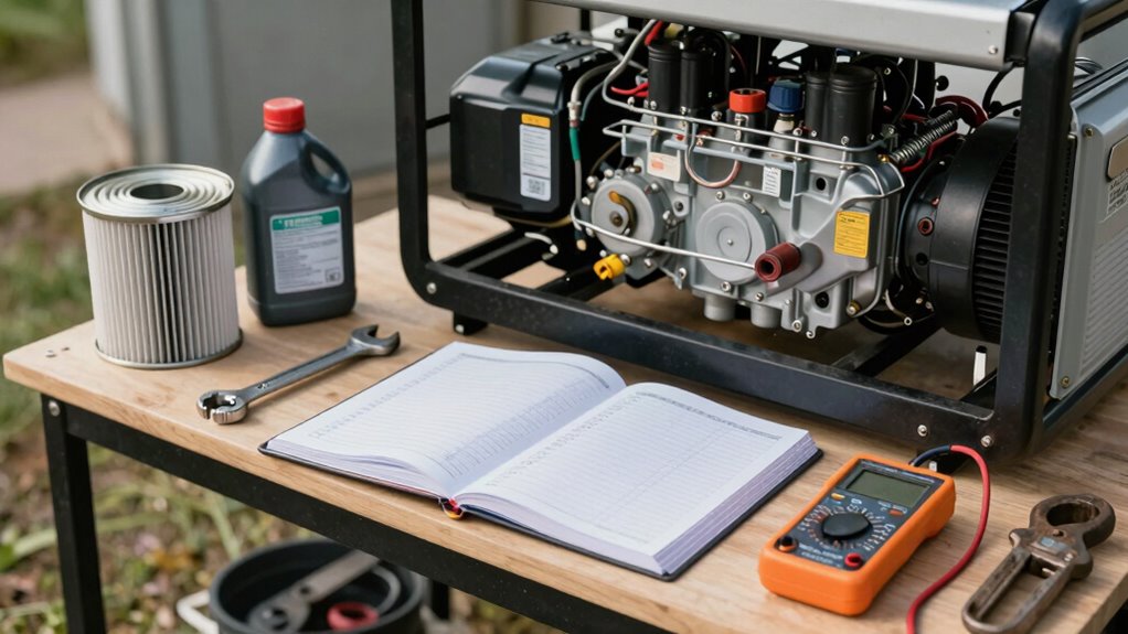 regular generator maintenance schedule