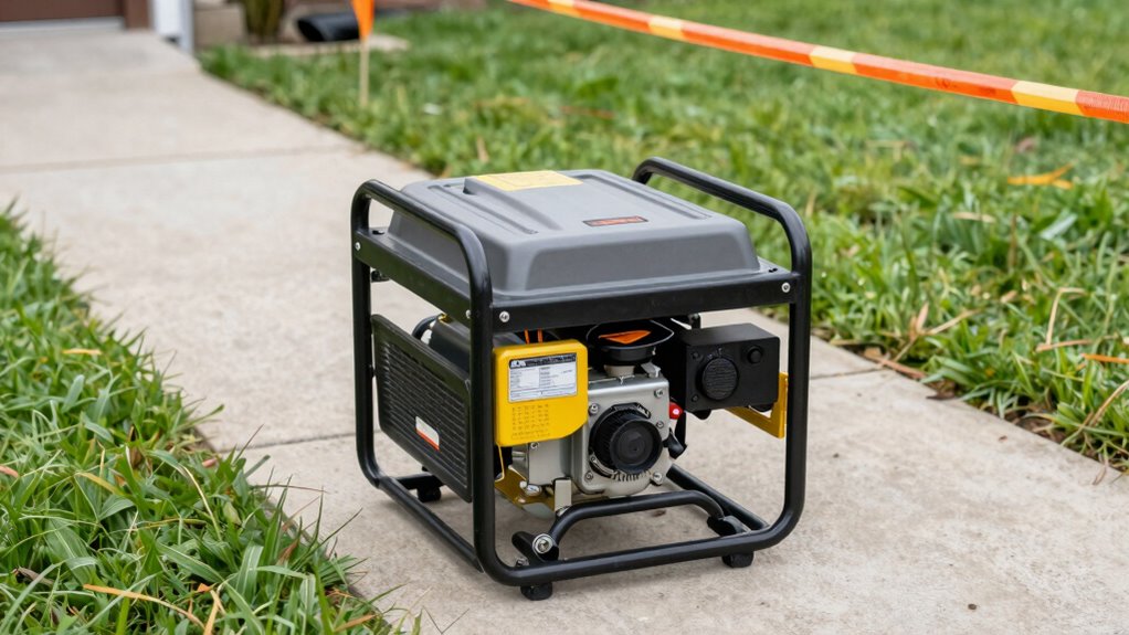 safe outdoor generator setup