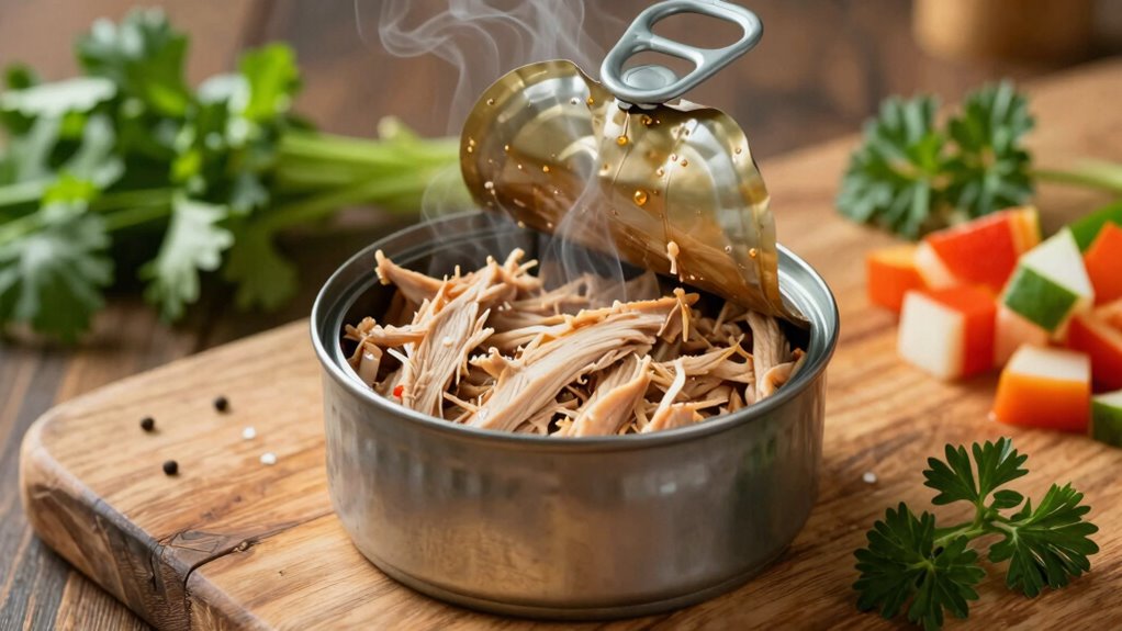 safe proper canned chicken