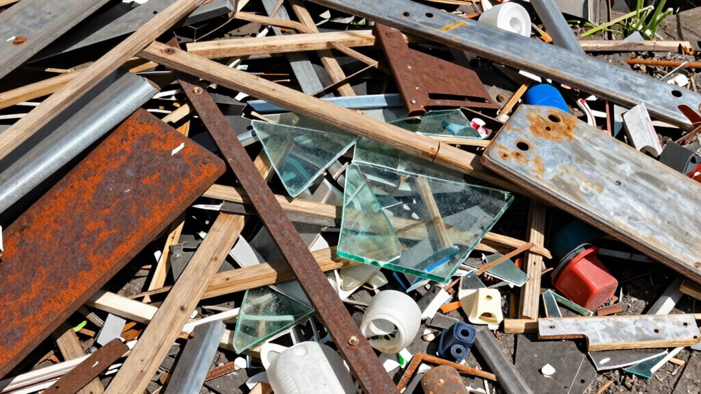 sort debris by safety