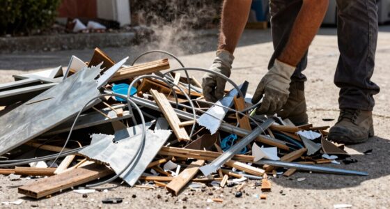sorting debris safely