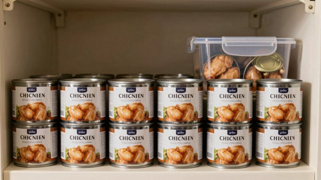 store cans properly and rotate