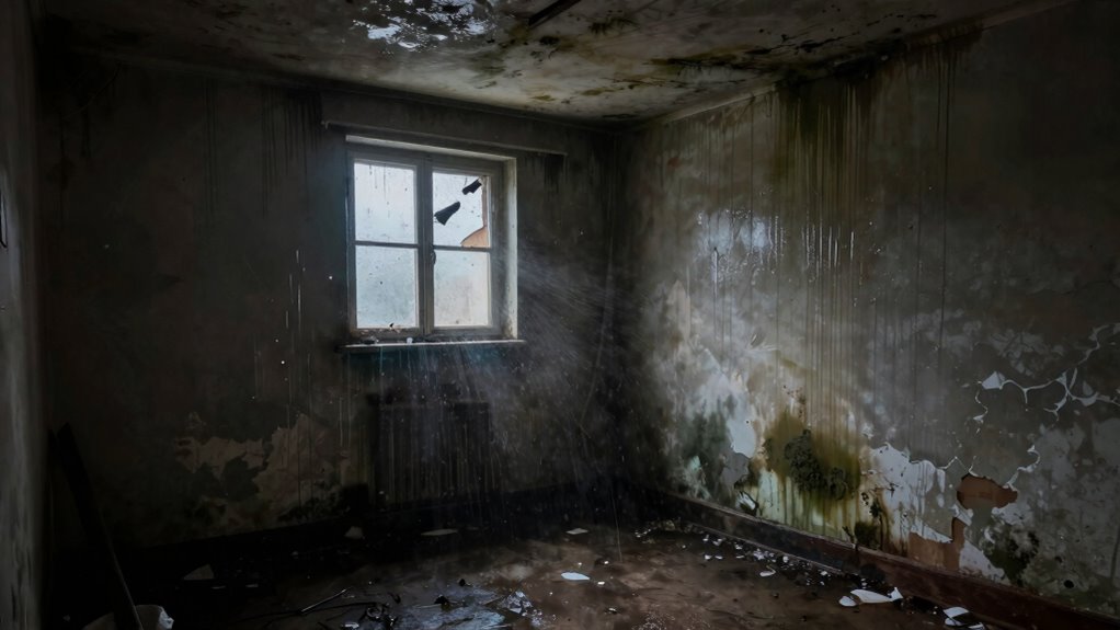 storm debris and mold spores