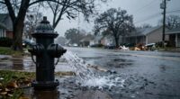 storms cause water pressure drops