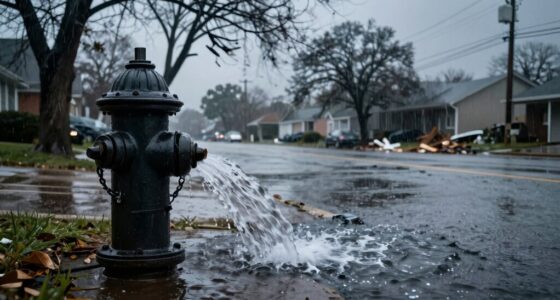 storms cause water pressure drops