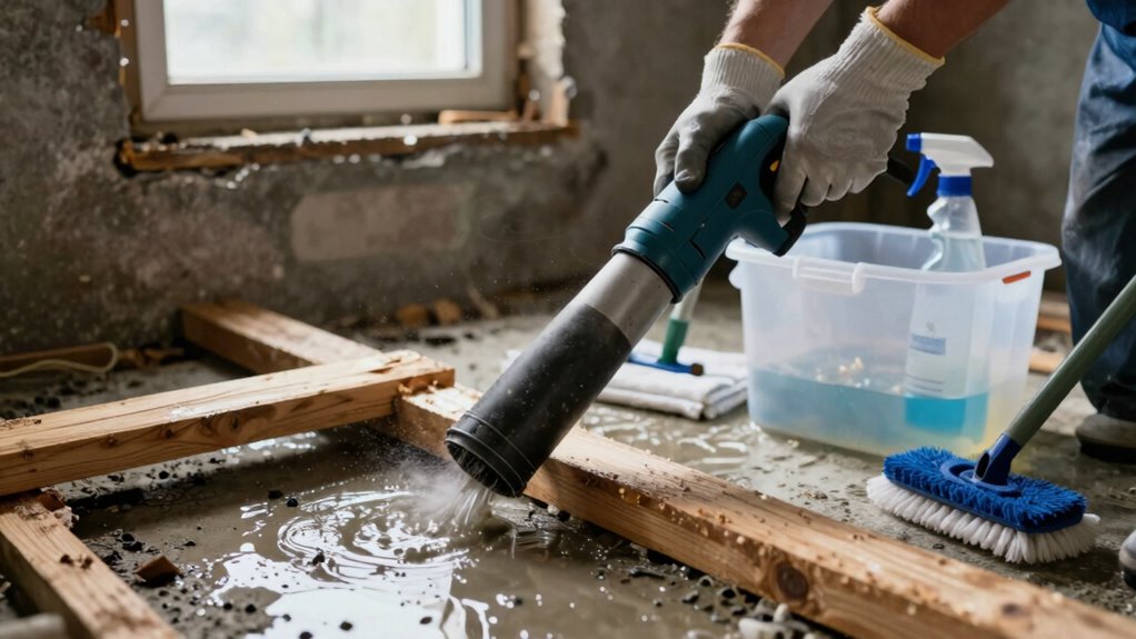 thorough cleaning and disinfecting