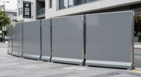 top flood barrier panels