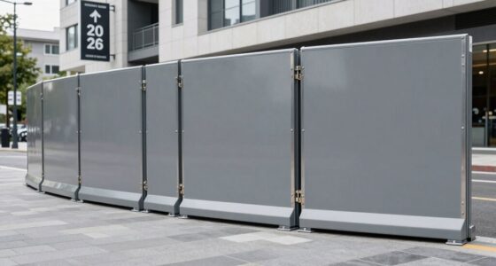 top flood barrier panels