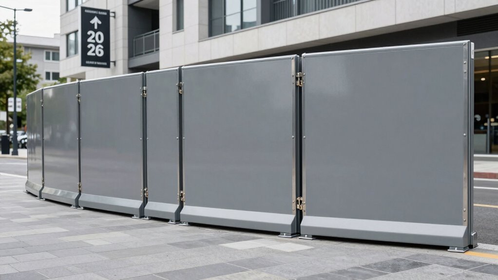 top flood barrier panels