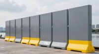 top flood barrier panels