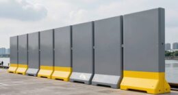 top flood barrier panels