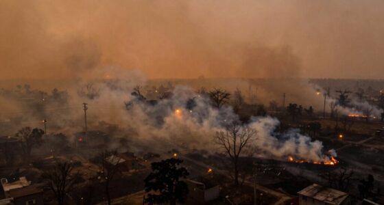 wildfires cause smoke outages